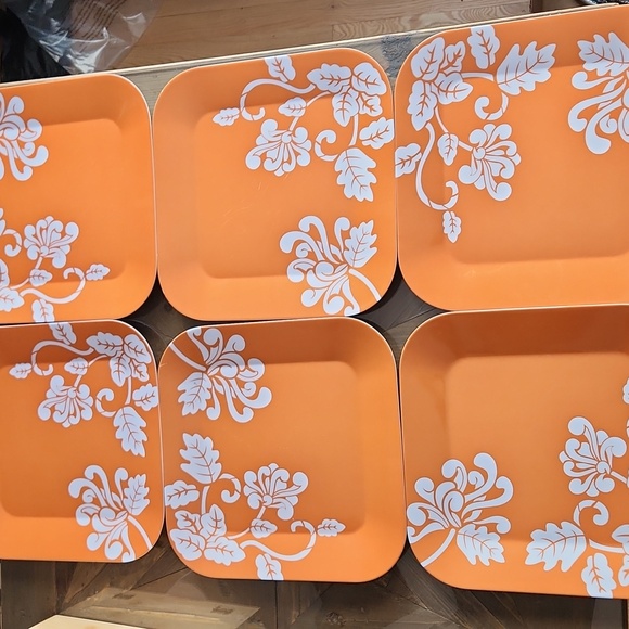 Target | Dining | Melamine Square Dinner Plates Set Of 6 Thanksgiving ...